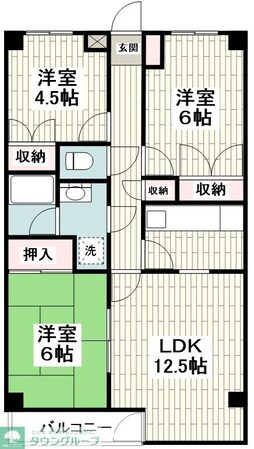 エスポワールの物件間取画像